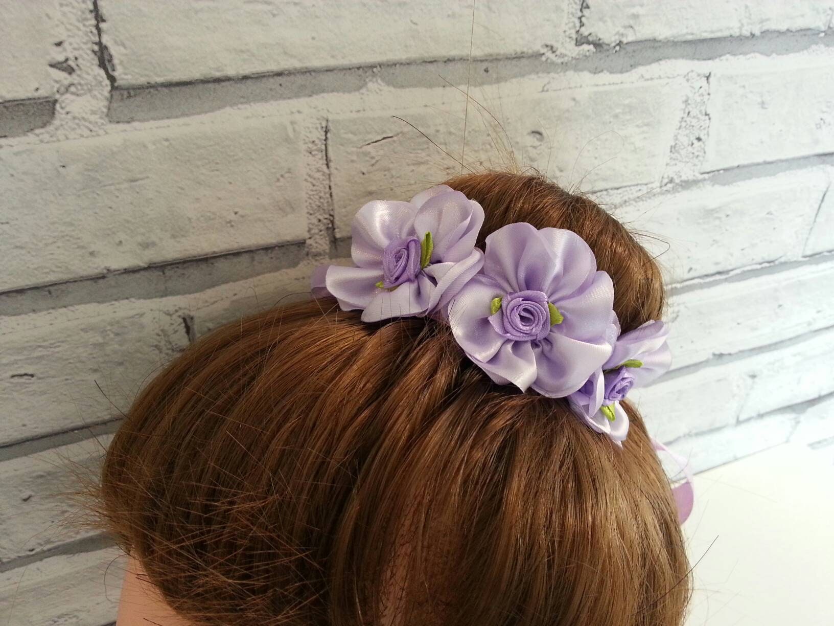 Hair Bun Wrap Princess Hair Accessories Ballet Bun Wrap Floral Etsy