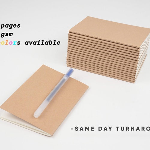 Set of 10 Bulk A6 Notebooks 4 X 5.5 Inch 60 Pages 30 Etsy