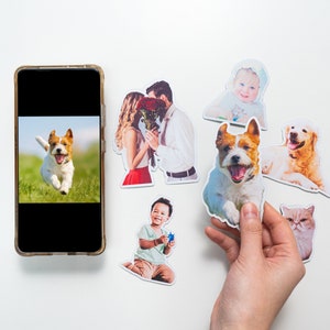 Custom Shaped Fridge Magnet Photo Prints | Turn your pet family and special moment to fridge magnets | Occasional Motto custom printing gift