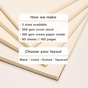 Kladblok spiraalvormig kraftpapier | 160 pagina's 80 vellen | Milieuvriendelijk papier van 100 g/m² | OM A6 A5 B5 notitieboek met spiraalvormig blad | Linksvriendelijk dagboek afbeelding 3