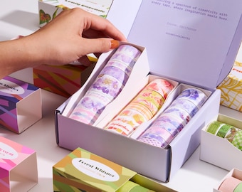 25 Unique Washi Tapes by Occasional Motto | No Repeats | Mixed Variety Pack