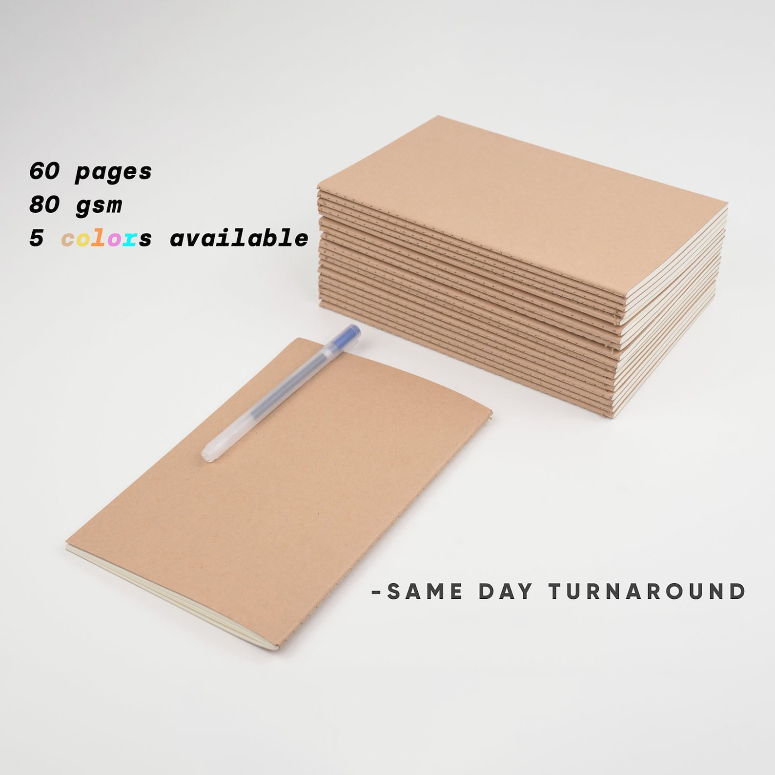 Set of 10 Bulk A5 Notebooks 5.5 x 8.3 inch 60 pages 30 Etsy