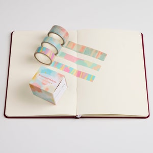3 Rolls Aesthetic Washi Tape Set | 15mm & 20mm Width | 5 Meters Length | Bullet Art Journal Washi Tapes | Occasional Motto Washi Tapes Combo Seasonal Palette