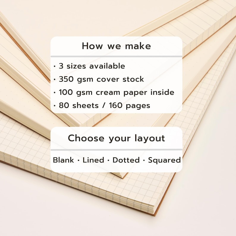 Spiral Kraft Notebook | 160 pages 80 sheets | 100 gsm eco-friendly paper | Occasional Motto Spiral Notebook | A6 A5 B5 Kraft Spiral Journal image 3