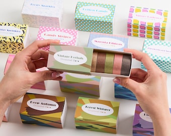 5-Roll Essential Washi Tape Set | 15mm x 5meters each roll | 5pcs Assorted Colors | Washi Tape Set | Journal tape | Snail Mail Decor Tape