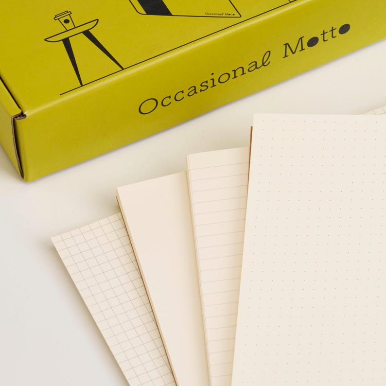 Spiral Kraft Notebook | 160 pages 80 sheets | 100 gsm eco-friendly paper | Occasional Motto Spiral Notebook | A6 A5 B5 Kraft Spiral Journal image 4