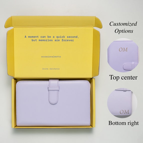 Personalized Gold Lettering Photo Album for Instax Mini 108