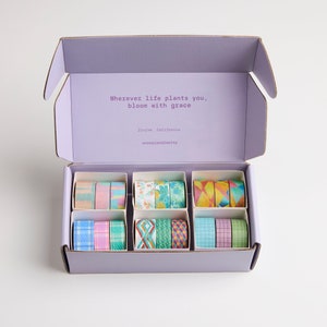 3 Rolls Aesthetic Washi Tape Set | 15mm & 20mm Width | 5 Meters Length | Bullet Art Journal Washi Tapes | Occasional Motto Washi Tapes Combo image 10