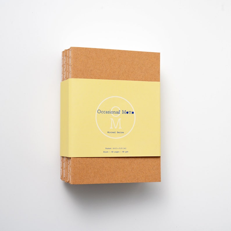100 Notebooks in Bulk | 4 x 5.5 inch | 60 pages 30 sheets | Kraft Notebook | Sewn Notebook | Sketchbook | Travelers Notebook | Journal