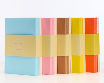 10-Pack Kraft Notebook | 60 pages 30 sheets paper | 80 gsm | Traveler notebook | Sketchbook | Sewn Notebook | Daily Journal | Bulk Notebook