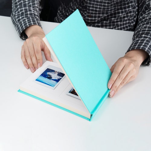 Personalized Linen Hardcover Photo Album Fits Instax Mini 96 Etsy