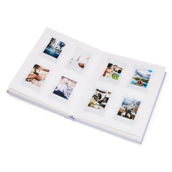 Linen Hardcover Photo Album for Instax and Polaroid Film with 48 Pockets