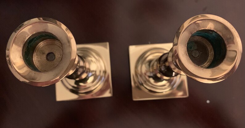 Brass candlesticks