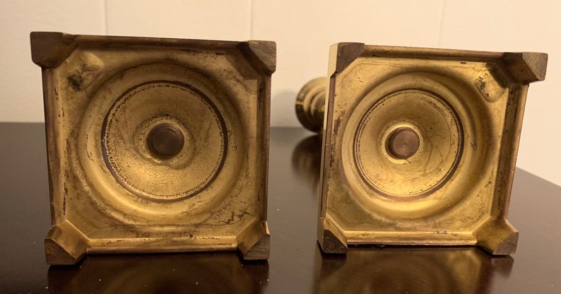 Brass candlesticks