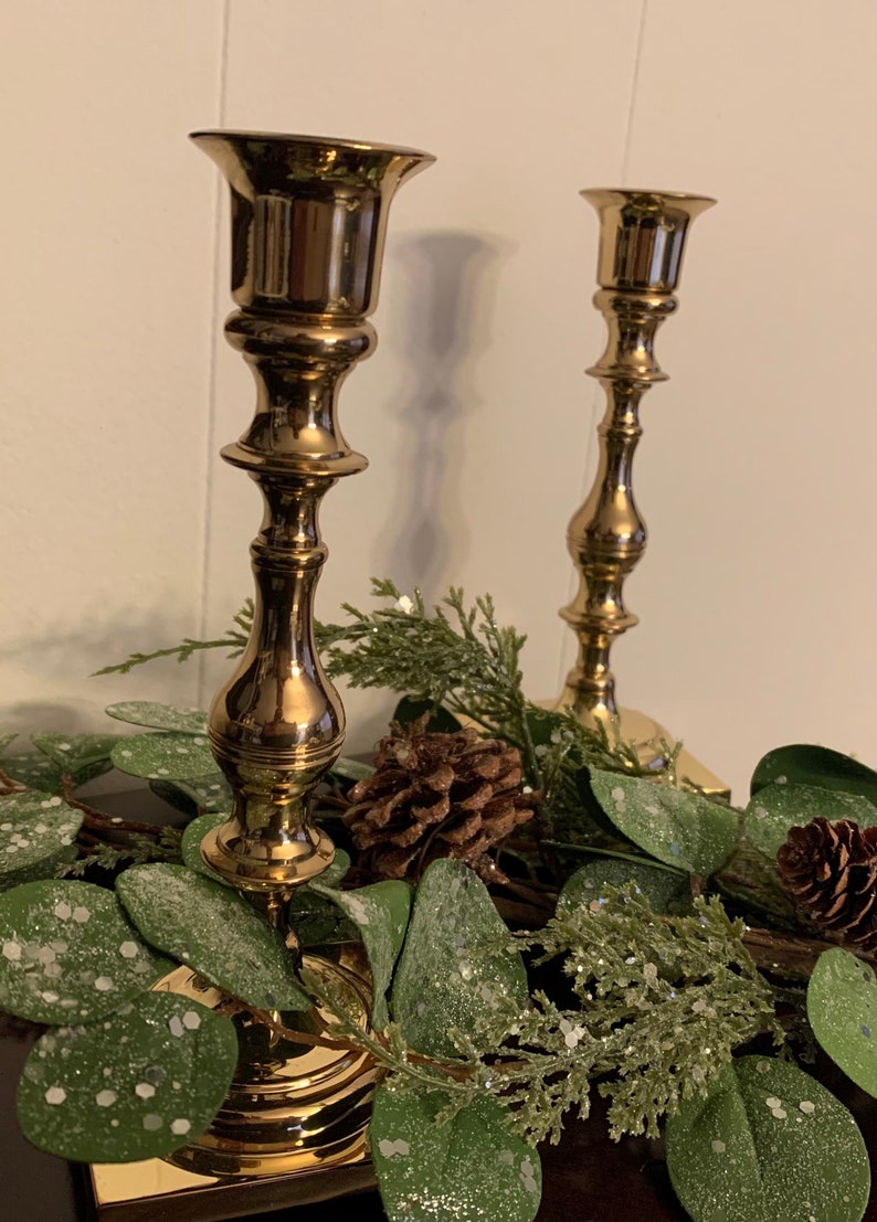 Brass candlesticks