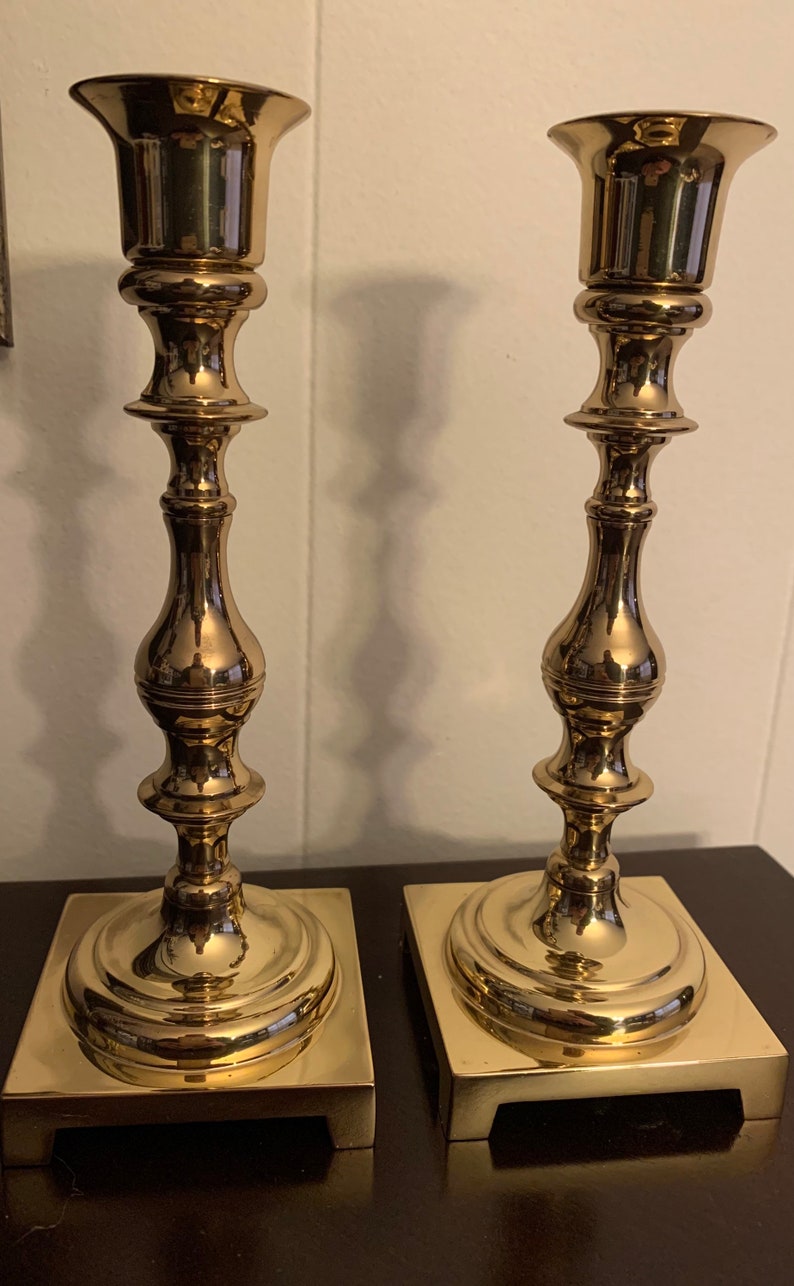 Brass candlesticks