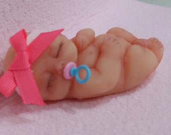 Full Silicone 4"  Baby Chloe (Caucasian or Biracial)