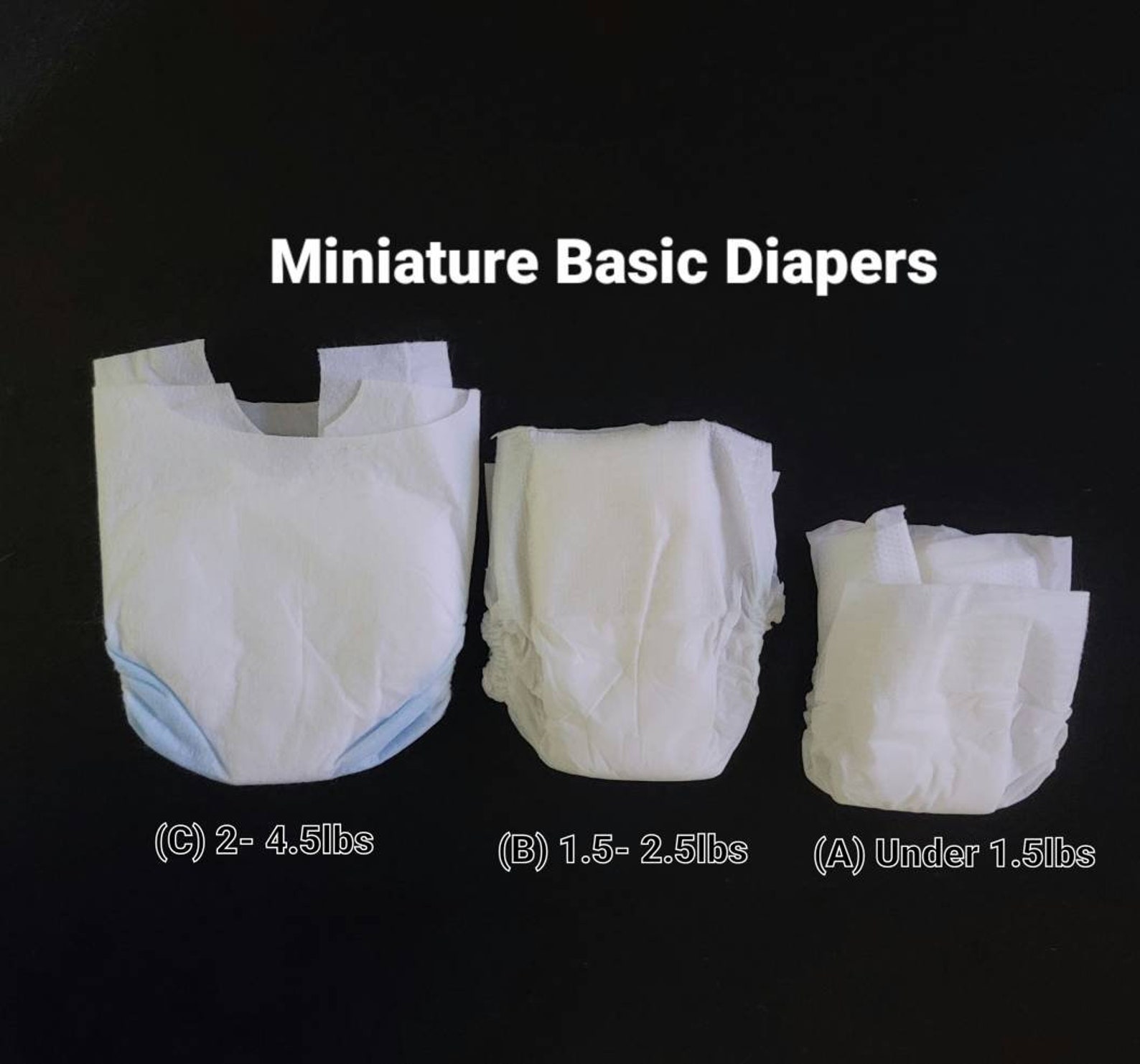 Preemie Diapers for Mini and Preemie Silicone Babies Etsy