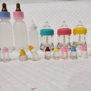 Miniatur Babyflasche Milchflasche Puppenzubehör Für Neugeborenen Babypuppe 
