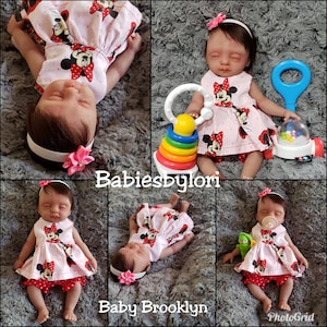 NEW Silicone 12&quot; Baby Brooklyn (Biracial and Drink & Wet System Option)