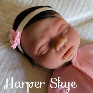 Full Silicone Preemie Baby Girl Harper Or Boy Owen (Option for Skin Color  And Option For Drink & Wet)