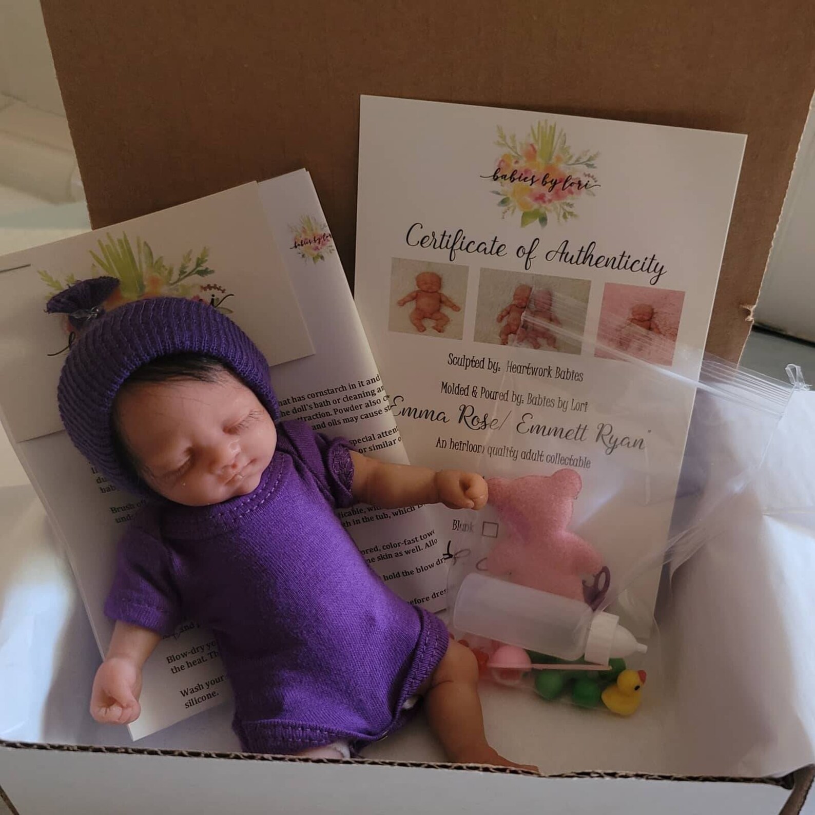 Silicone 7 Inch Baby Girl Emma Rose several Etsy