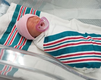 NEW!!! Full Silicone 14" NICU Preemie Baby Girl Ansley or Boy Aiden (Several Options) Sold Seperatly