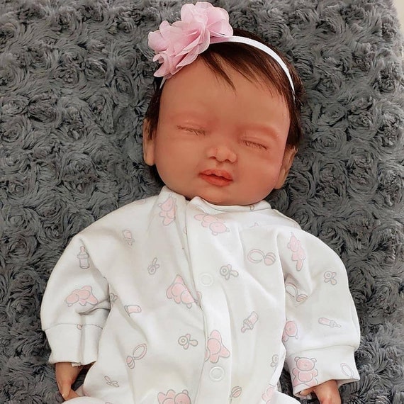 Reborn Baby Dolls - African American Vinyl, Willow Flower