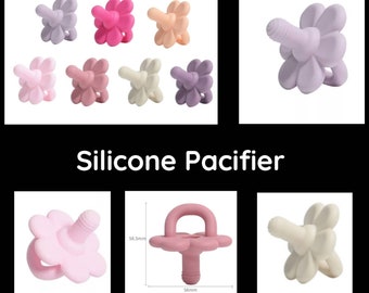 Silicone Flower Pacifier Several Colors (Sold Separately)