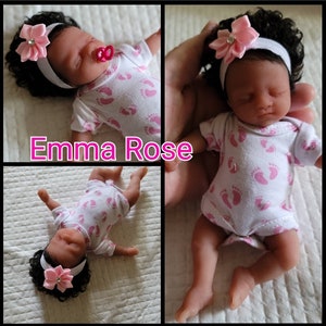 Silicone 7&quot; Baby Girl Emma Rose ( Several Options)