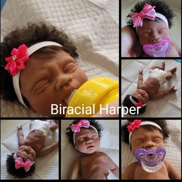 Full Silicone 13" Biracial Girl Harper Or Boy Owen  (Option To Add Drink & Wet System)