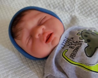 Ready To Ship Reduced  Full Silicone 15" Baby Maddox (Option Hair & Drink System Option)