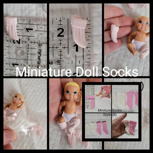 Miniature Doll Socks ( While supplies last)