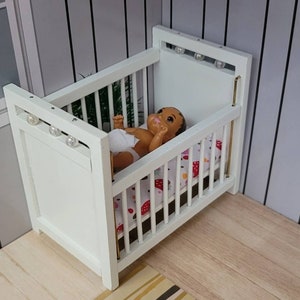 Miniature Nursery Set&quot; Doll Crib, Changing Table, High Chair and two Mattresses.  Doll Not included