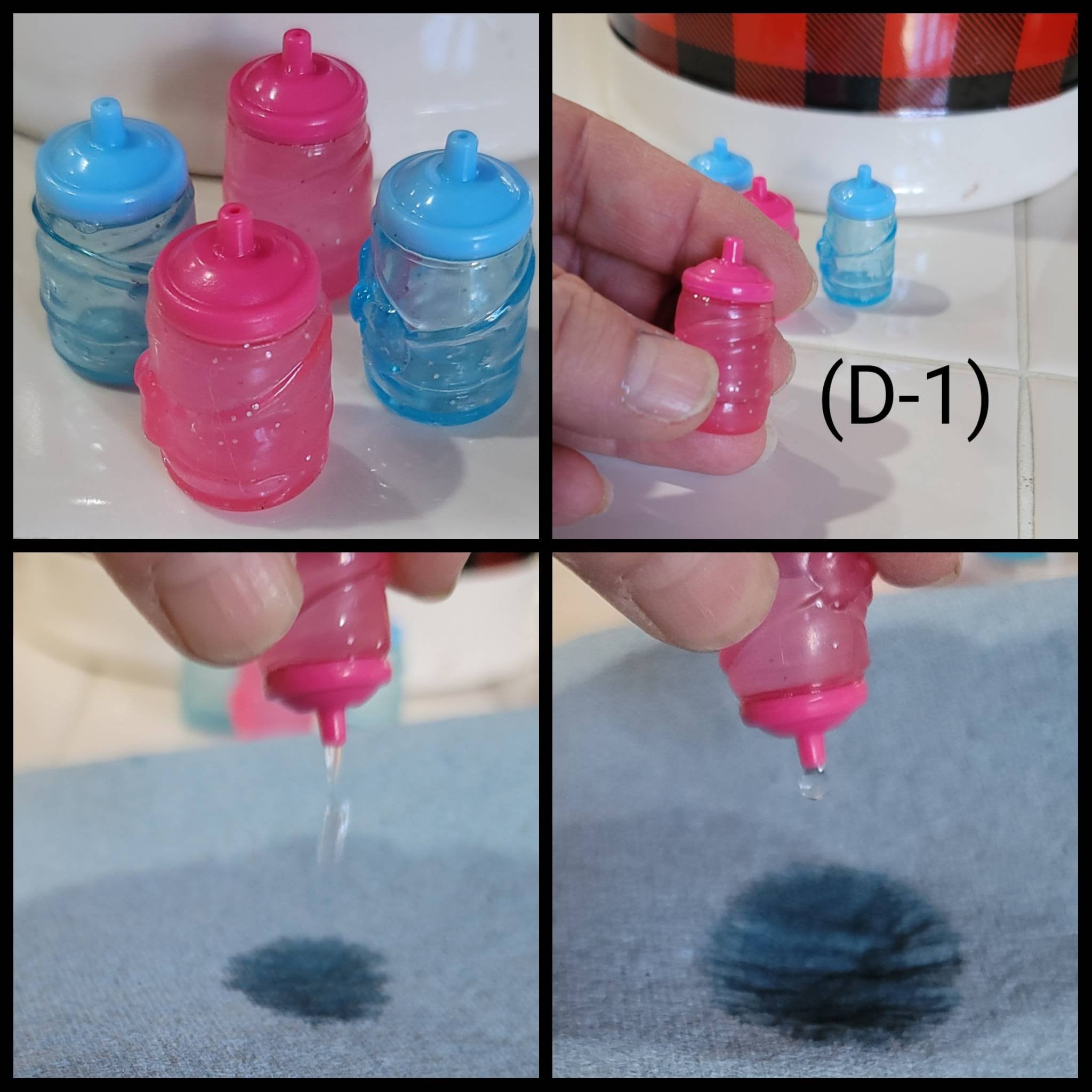 Mini poupée magique bouteille d'alimentation jouet bouteille de lait  liquide dis