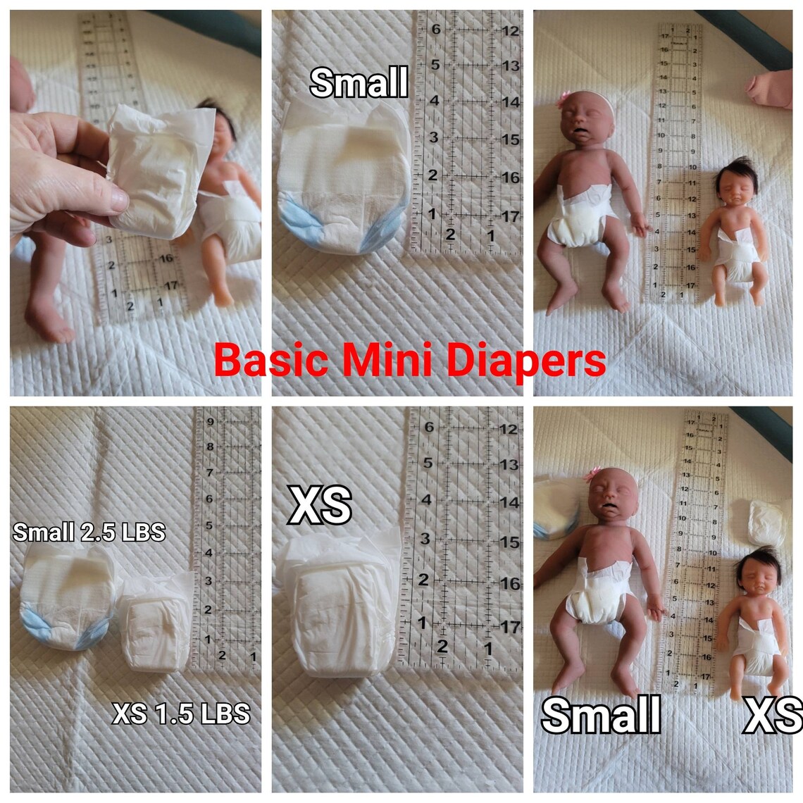 Preemie Diapers for Mini and Preemie Silicone Babies Etsy Australia