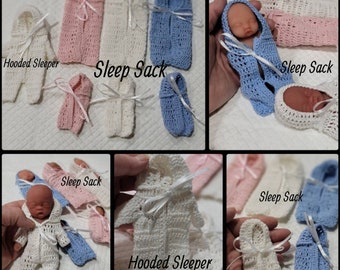 Miniature Crochet Doll Outfits Several Styles (Sold Seperatly)