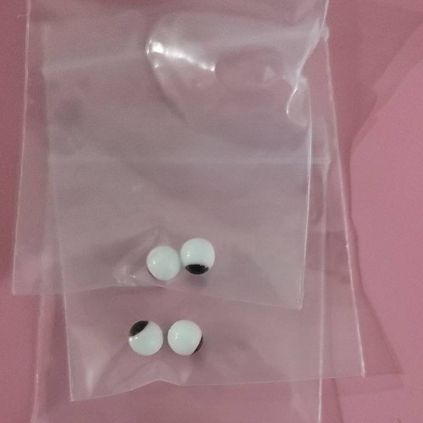 Reborn 6mm Glass High Quality Round Ball Eyes (Price is per for 1 pair)