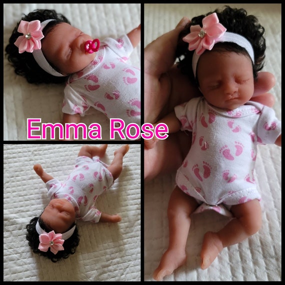 Full Silicone Biracial AA 7 Baby Girl Emma Rose Several Options Etsy