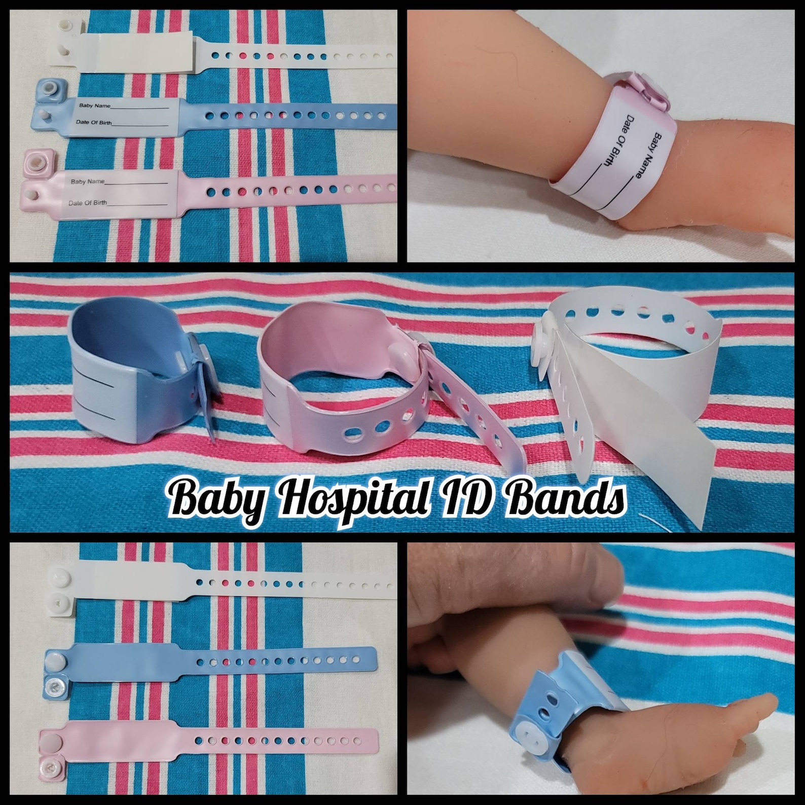 Hospital ID Bands Newborn or Micro Preemie NICU Etsy