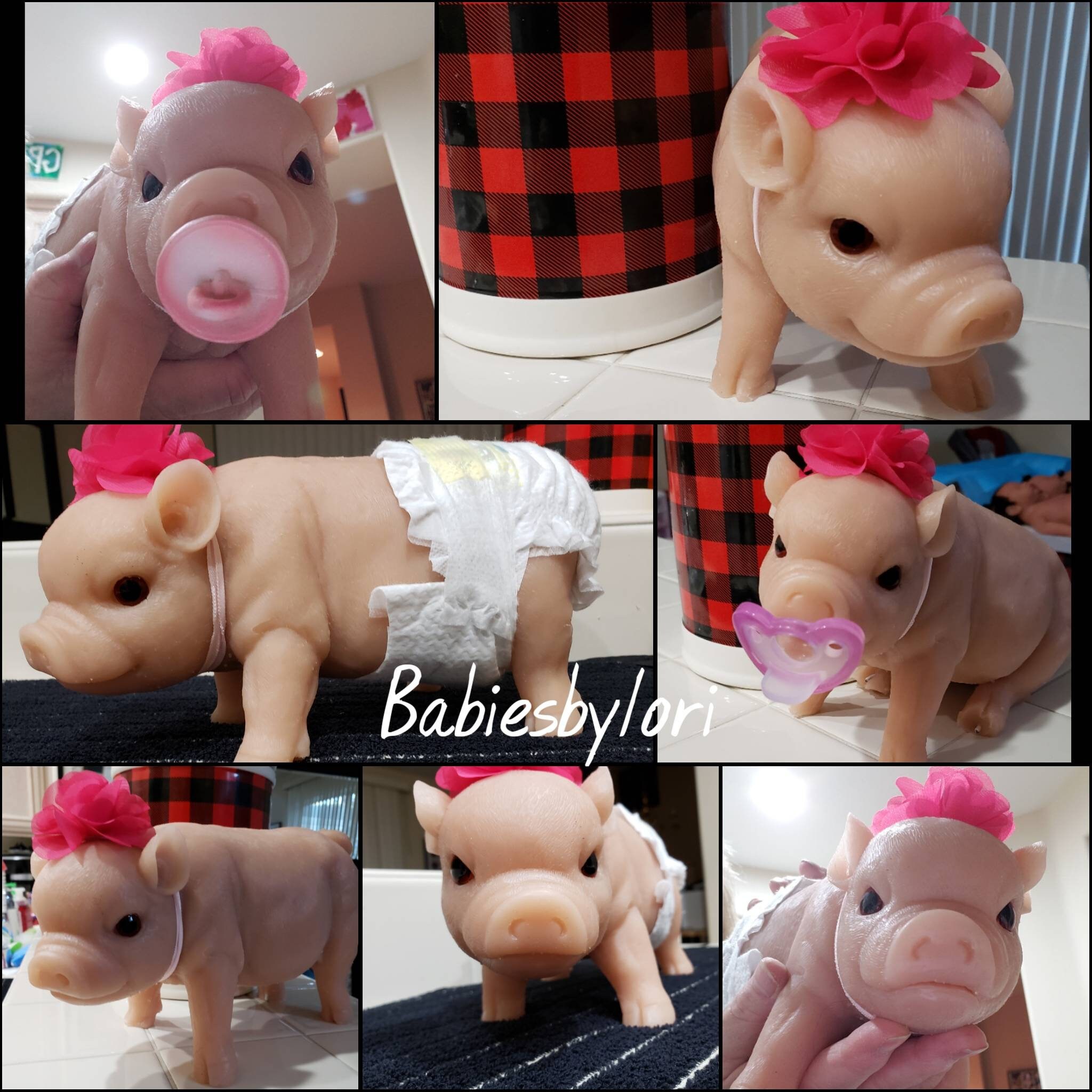 silicone pig baby