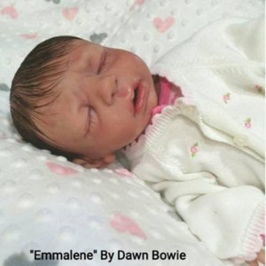 Full Silicone 17&quot; Baby Emmalene  By Dawn Bowie Option to Add Drink And Wet