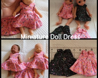 Miniature Doll Dresses (Dolls Not Included)