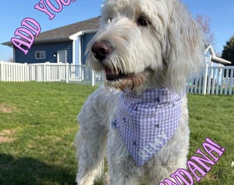 Add pet's name to bandana you purchased from our shop, personalized bandana, custom dog name bandana add on (bandana purchase required)