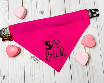 Mean Girls Bandana, Mean Girls Day dog Bandana, Mean Girls Dog Bandana, so fetch Bandana, fetch dog Bandana, pink dog Bandana, dog hankie