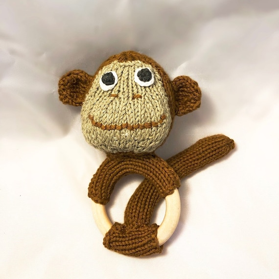 monkey teething ring