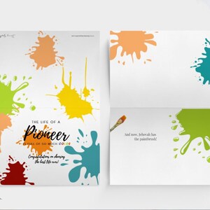 Pionier JW Geschenk Grußkarte & Umschlag | JW Pionierschule Grußkarte | JW Herzlichen Glückwunsch Digital Card Printable