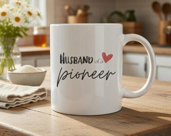 Husband of a Pioneer Mug | JW Gift, 11oz Ceramic Coffee Cup
