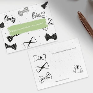 3er Set Bowtie Witz Grußkarte | JW Gifts Bowtie Grußkarten | JW Shepherd Pioneer Brother Digitale Postkarte zum Ausdrucken | Lustige Karte