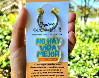 Llavero acrílico "La mejor vida" de los testigos de Jehová / JW Regalos para testigos de Jehová / Bautismo JW / Regalo Precursores Regular